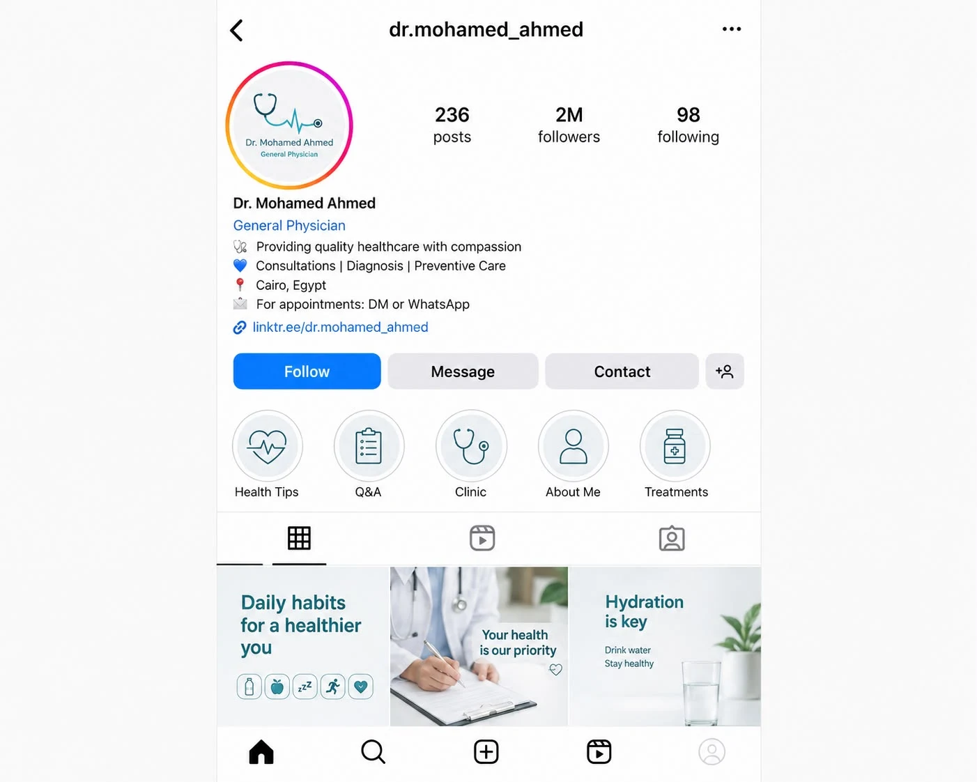 Facebook page after growth with 2 million followers